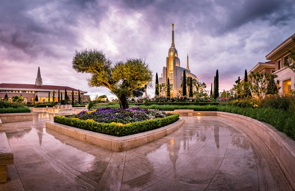 Rome Italy Temple - Rain Reflections by Scott Jarvie
