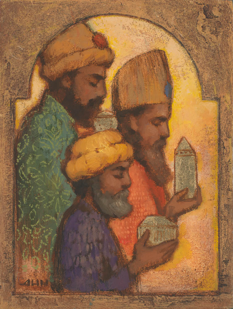 Wise Men Bringing Gifts by Annie Henrie Nader